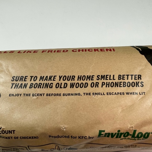 KFC Fire Starter Scented Firestarter Log 5 Hour Bucket of Chicken Flavor - Picture 3 of 6